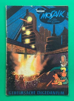 Original Mosaik der Digedags Nr. 34 Geheimsache Digedanium September 1959 Weltraum-Serie