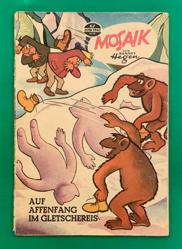 Original Mosaik der Digedags Nr. 67 Auf Affenfang im Gletschereis Juni 1962 Weltraum-Serie