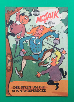 Original Mosaik Digedags Nr. 59 Der Streit um die Sonntagsperücke Oktober 1961 Erfinder-Serie