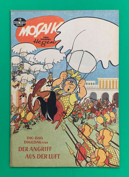 Original Mosaik Digedags Nr. 18 Der Angriff aus der Luft Mai 1958 Römer-Serie