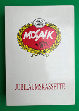 Mosaik Digedags originale Jubiläumskassette 1 40 Jahre Mosaik nur Umkarton und Innenkarton, ohne Reprinthefte, sehr guter Zustand