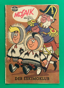 Original Mosaik der Digedags Nr. 86 Der Eskimoklub Januar 1964 Erfinder-Serie