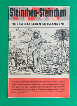 Original Mosaik Digedags Beilage Nr. 52 Wie ist das Leben entstanden? März 1961 Kioskzustand
