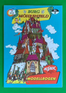 Mosaik Digedags Modellbogen Burg Möhrenfeld Bastelbogen Nr. 6 Bauer Modellbau