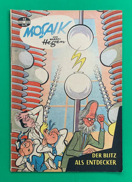Original Mosaik der Digedags Nr. 32 Der Blitz als Entdecker Juli 1959 Weltraum-Serie