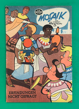 Original Mosaik der Digedags Nr. 46 Erfindungen nicht gefragt September 1960 Erfinder-Serie
