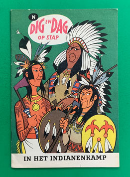 Original Mosaik Digedags Exportheft Holland holländisch Dig en Dag op stap Buchstabe N Nr. 165 In het indianenkamp August 1970 Amerika-Serie