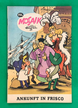 Original Mosaik der Digedags Nr. 194 Ankunft in Frisco Januar 1973 Amerika-Serie