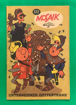 Original Mosaik der Digedags Nr. 122 Unternehmen "Göttertrank" Januar 1967 Runkel-Serie