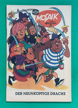 Original Mosaik der Digedags Nr. 106 Der neunköpfige Drache September 1965 Runkel-Serie