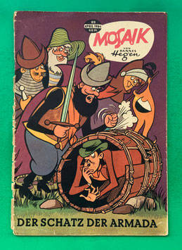 Original Mosaik der Digedags Nr. 89 Der Schatz der Armada April 1964 Erfinder-Serie