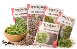 Sprout.ing Bio Saatgut Set für Microgreens/Sprossen