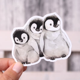 Vinylsticker Pinguin-Trio