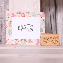 Stempel Sternschnuppe 2x3cm