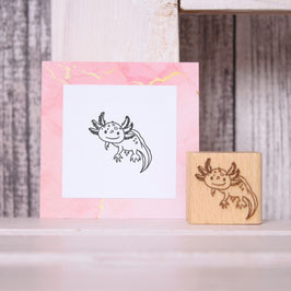 Stempel Axolotl 3x3cm