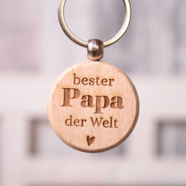 Schlüsselanhänger "bester Papa der Welt"