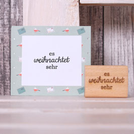 Stempel "es weihnachtet sehr" 3x4cm