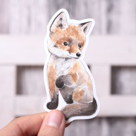 Vinylsticker Fuchs Aquarell