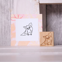 Stempel Fledermaus "Der Schatten" 3x3cm