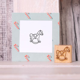 Stempel Schaukelpferd 2x2cm