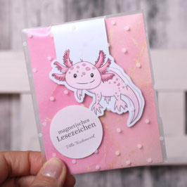 magnetisches Lesezeichen Axolotl