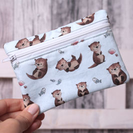 kleine Reißverschlusstasche Otter
