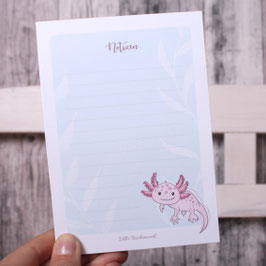 Notizblock Axolotl A6
