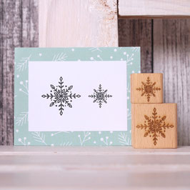 Stempel Schneeflocke 8-zackig