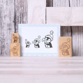 Stempel "Pinguin mit Zuckerstange"