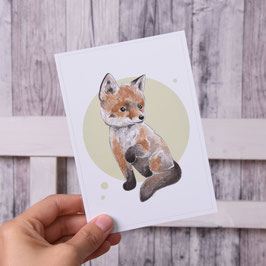 Postkarte "kleiner Fuchs"