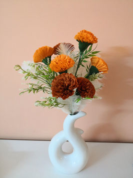Studentenblumenstrauß  aus Krepppapier Wohndekor Tischdekor Geschenk Hangarbeit