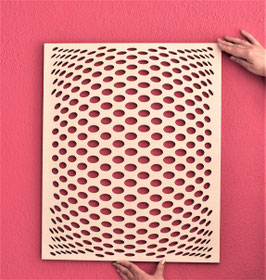 3D Bild aus Sperrholz Trennwand Paneele Wohndekor Wanddekor Dekoration