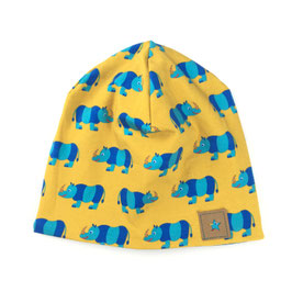 Beaniemütze freche Nashörner blau