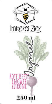 Oxymel - Rote Beete, Ingwer, Zitrone