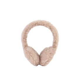 Cache oreilles en laine naturelle de mouton marron