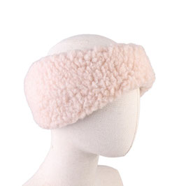 Bandeau en laine naturelle de mouton marron fabriqué en France