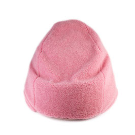 Bean bag Sofa Pouf poire en laine naturelle de mouton rose fabriqué en France