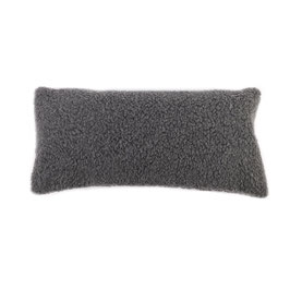 Housse de coussin en laine grise 30x60