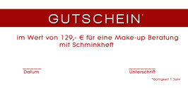 Gutschein Make- up Beratung