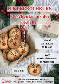 Ferienkurs für Kinder "Geschenke aus der Weihnachtsküche"