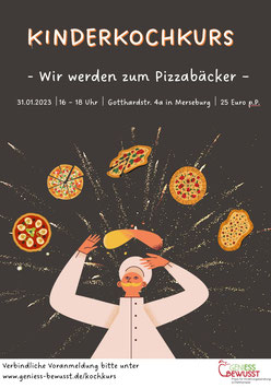 Kinderkochkurs "Wir werden zum Pizzabäcker"