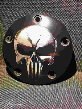 Point/Timer Cover 'death head' für Harley-Davidson