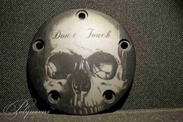 Point/Timer Cover "Skull Don't Touch" Variante 3 für Harley-Davidson