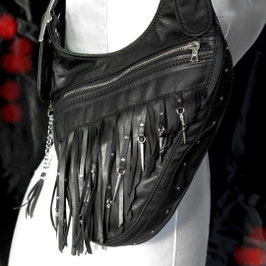 Revolverbag Schultertasche "Nightlight"-mit Fransen