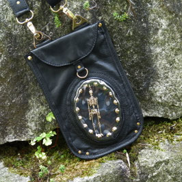 Handytasche "Dancing Queen" - mit beweglichem Skelett