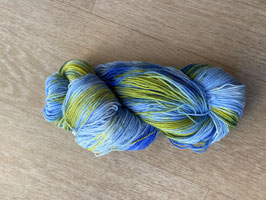 Sockenwolle handgefärbt LL 420m- 100gr.  Nadelst. 2,0-2,5. SALE