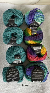 Kuschelschal 100% Merino Wolle aus Patagonien Farbe   Aqua