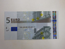Banknote 5 Euro 2002 "Fehlschnitt"
