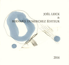 Joël Leick & Bernard Dumerchez Éditeur - Carte de vœux 2016