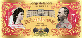 Schönbrunn Austria Gold Foil Card